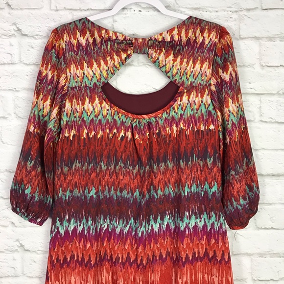 Lily Rose M Southwestern CutOut Bow Back Dress - Picture 4 of 6